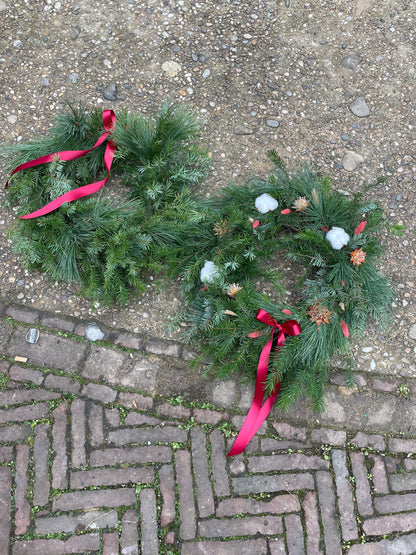 HANDMADE RUBY POMEGRANATE WREATH